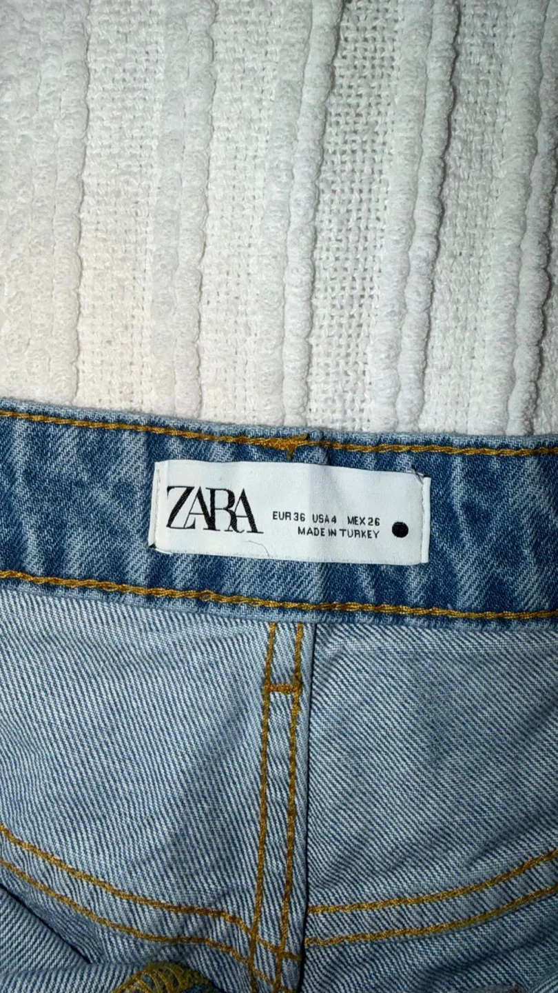 Zara Rhinestone Denim Shorts