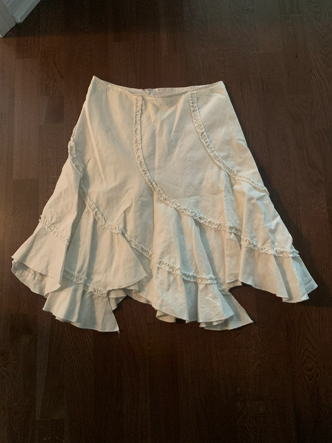 White Ruffle Skirt