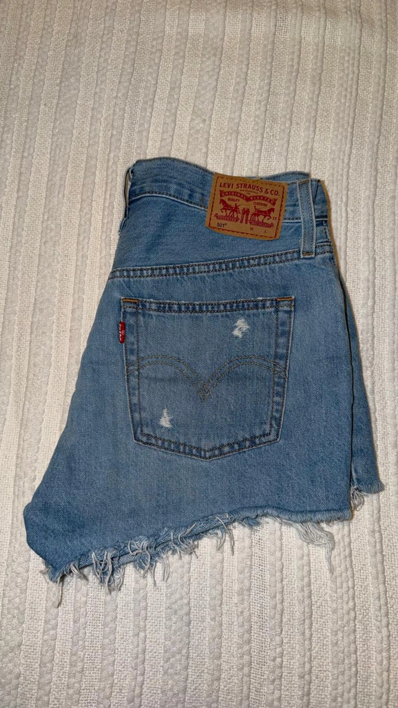 Levi's 501 Original Denim Shorts, Size 27 - photo 2