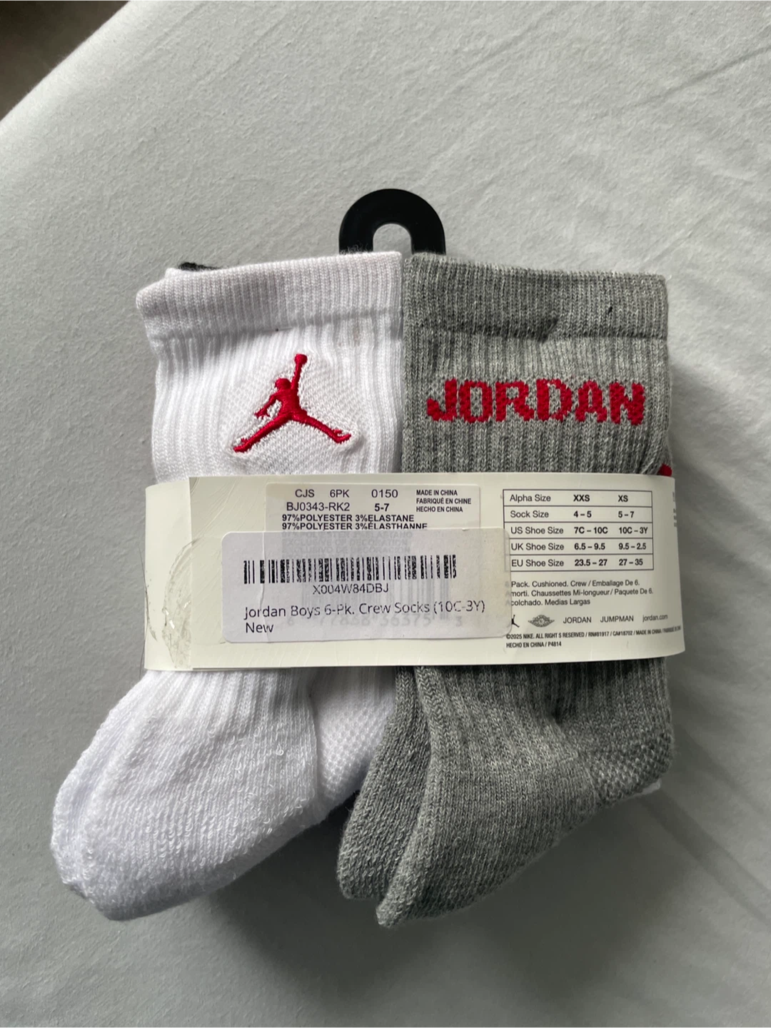 Jordan Youth 6-Pack Crew Socks - photo 2