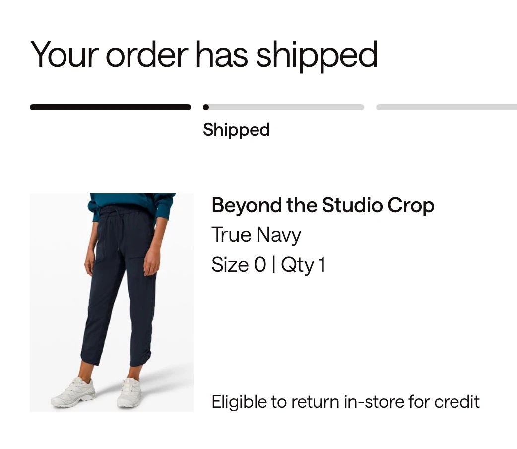 Lululemon Beyond the Studio Crop True Navy Size 0 - photo 4