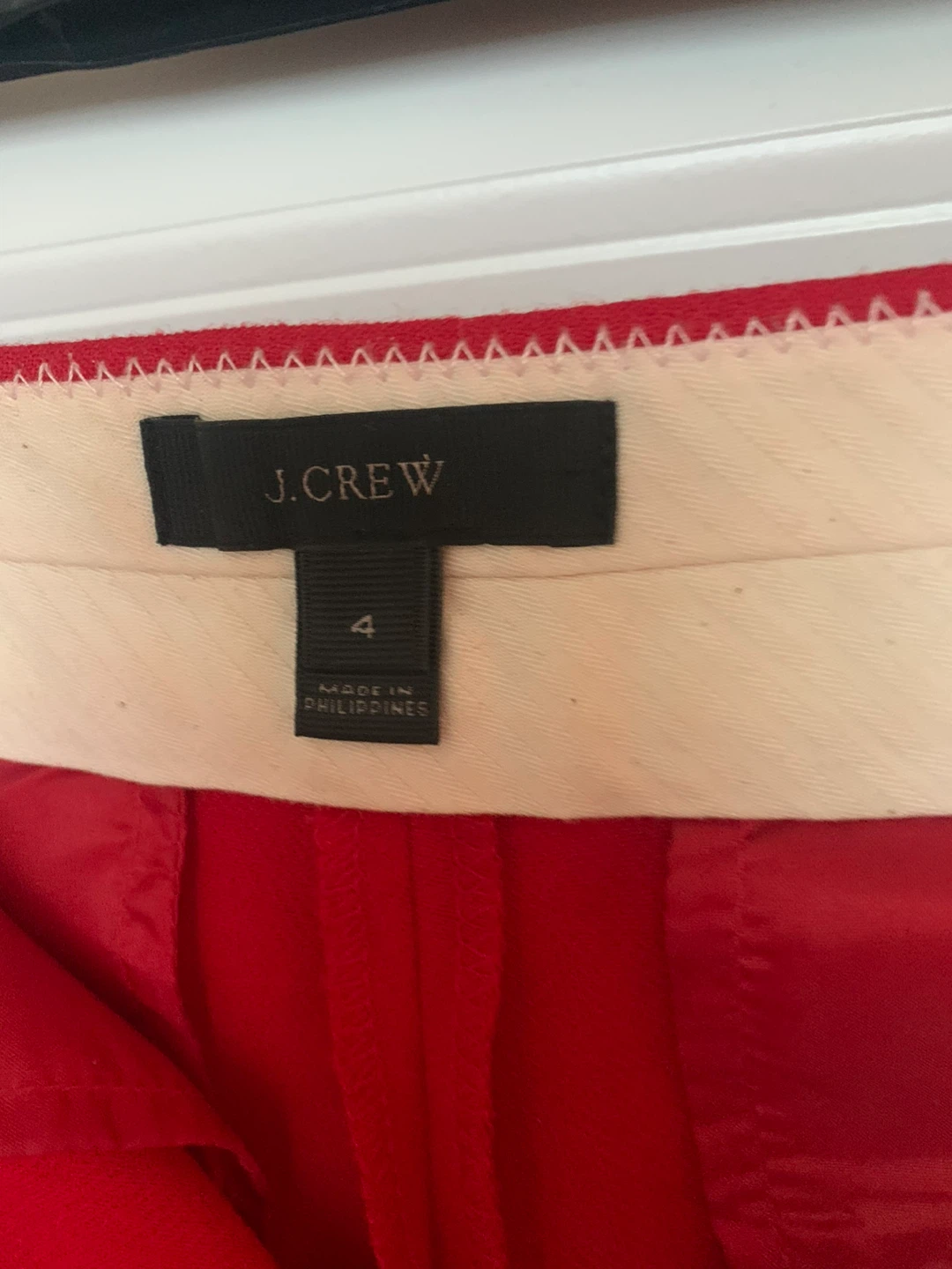 J.Crew Red Trousers Size 4