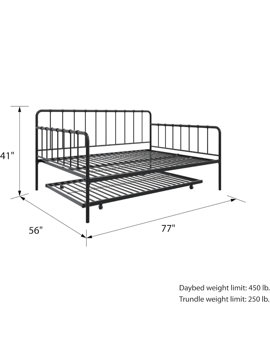 Daybed with trundle and all pieces - photo 3
