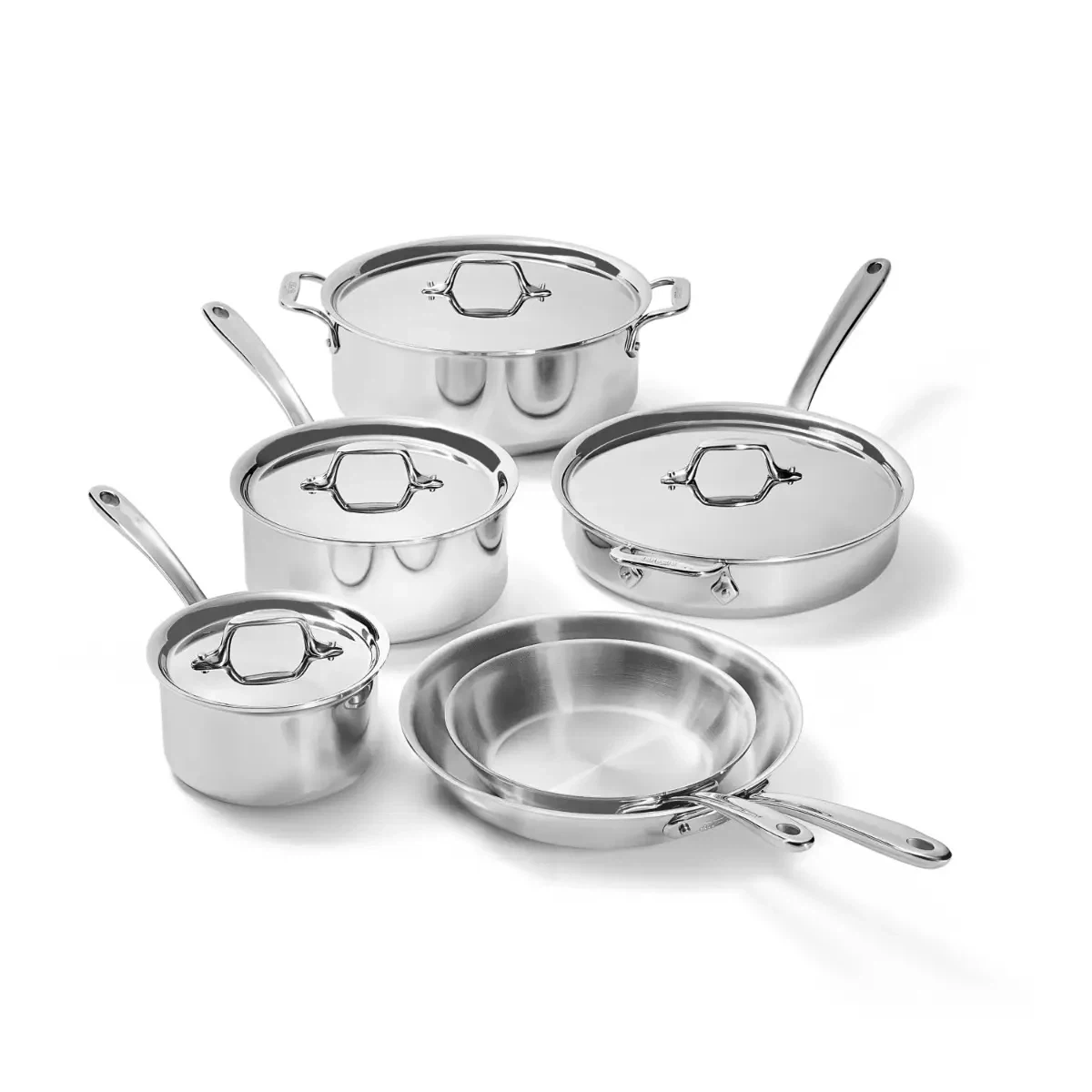 Brand New All-Clad D3 Stainless 10-Piece Cookware Set