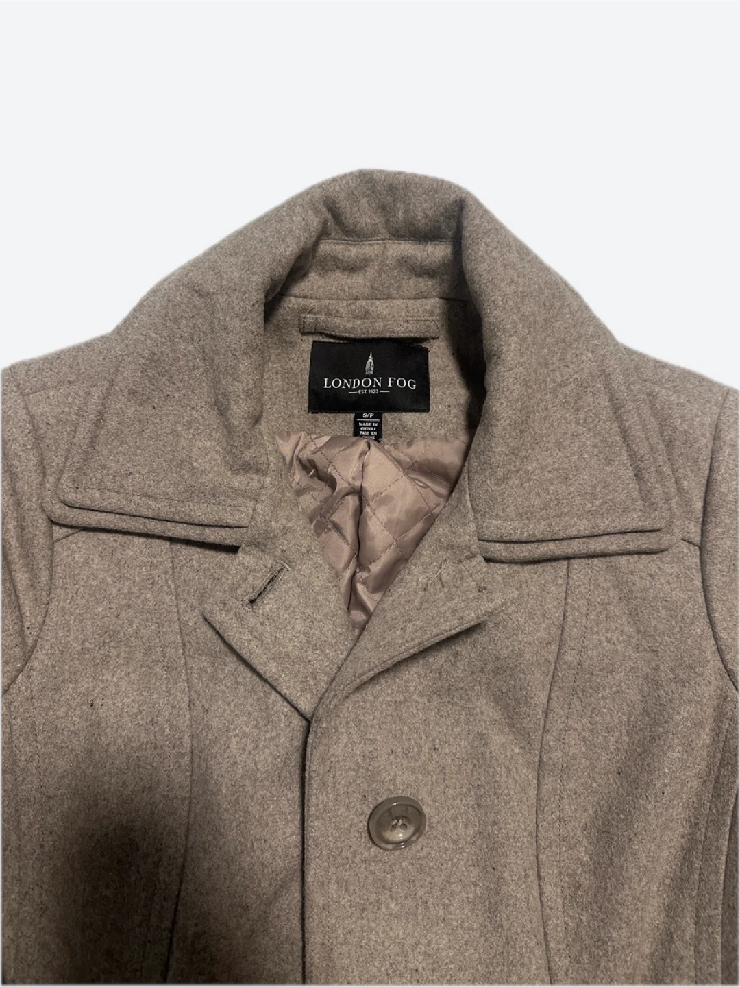 Grey London Fog Wool-Blend Coat - photo 2