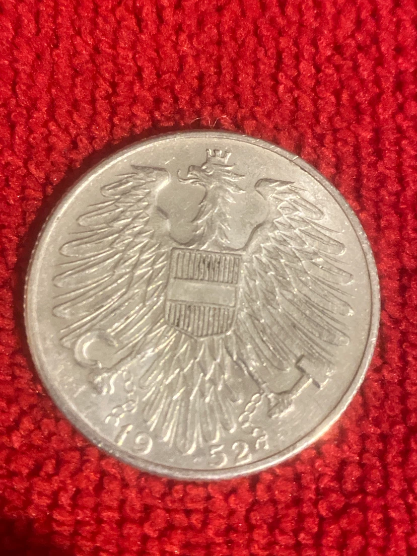 1952 Austrian 5 Schilling Coin