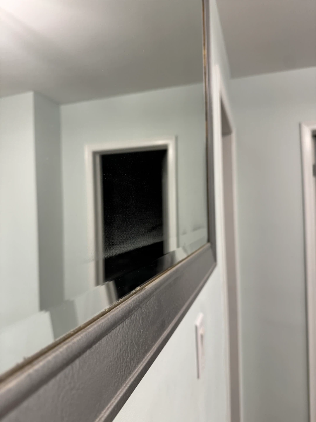Large Metallic silver mirror - photo 2