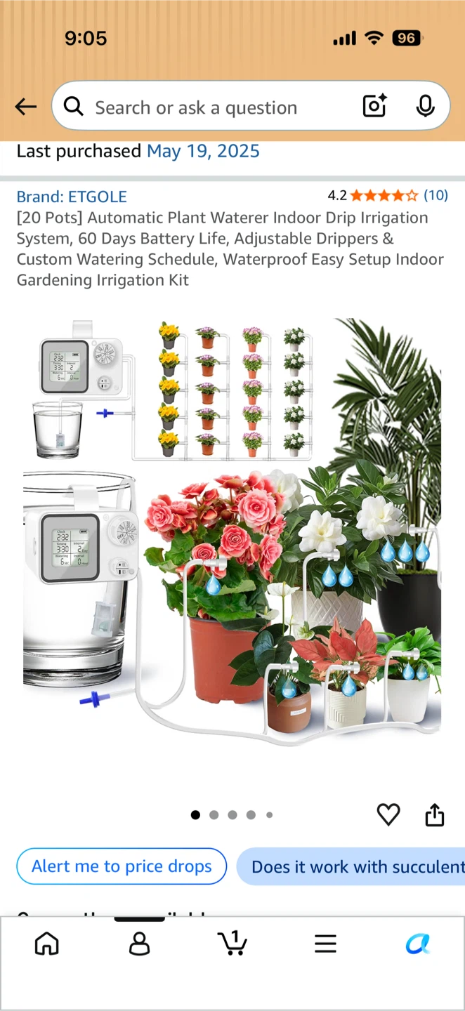 ETGOLE Automatic Plant Watering System for 20 Pots