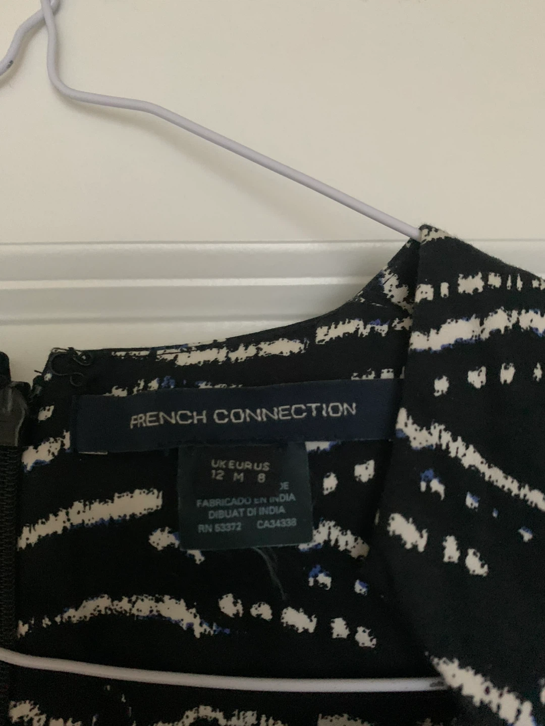 French Connection Patterned Dress Size 8