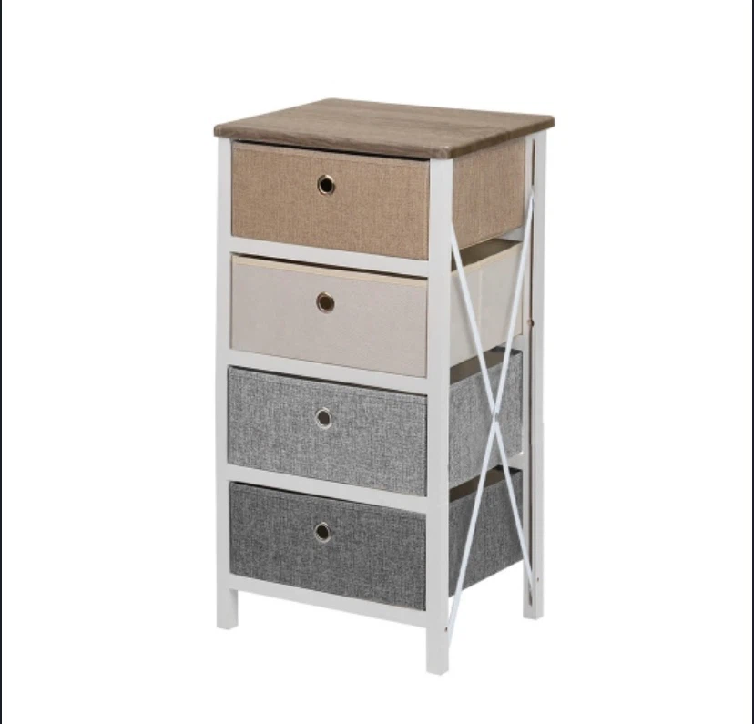 New 4 Drawer Side Table Nightstand