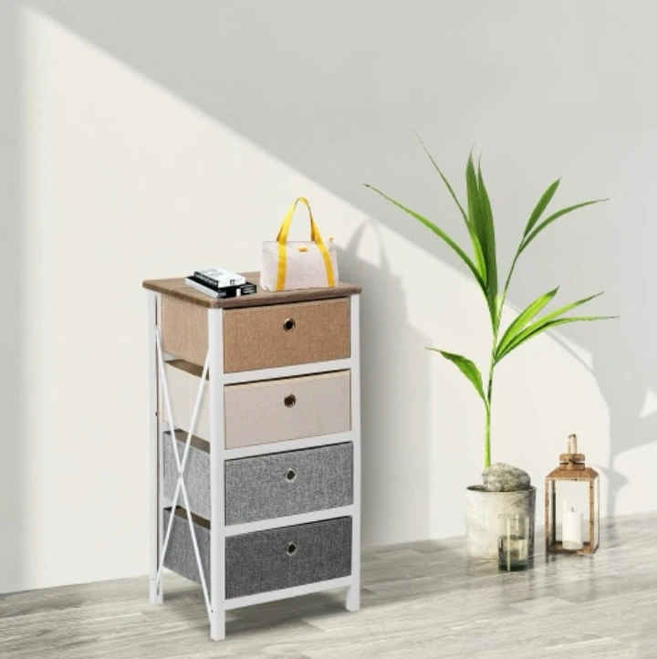 New 4 Drawer Side Table Nightstand - photo 2