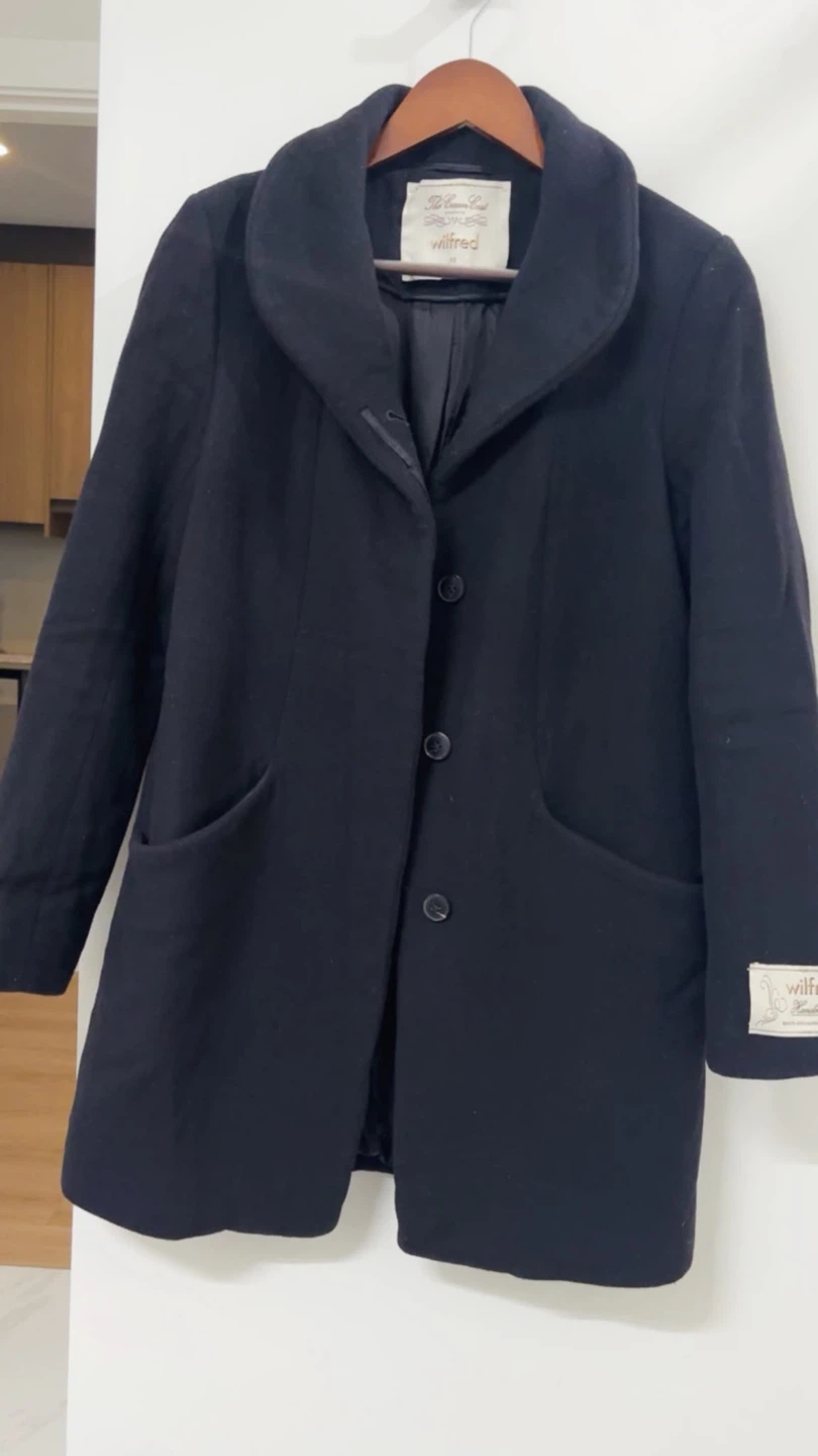 Wilfred The Cocoon Coat - Black
