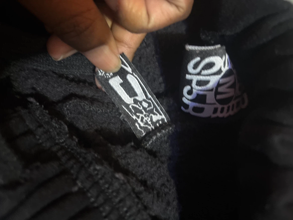 SP5DER Black Sweatpants - photo 4