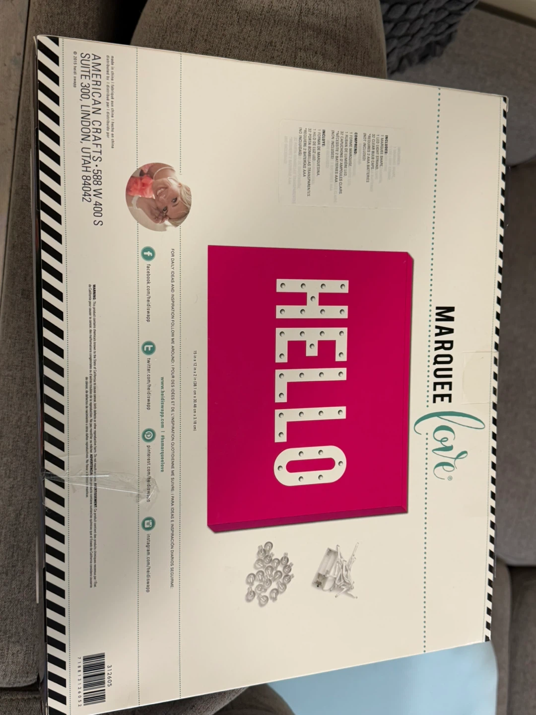HELLO Marquee Light Kit - NEW in Box