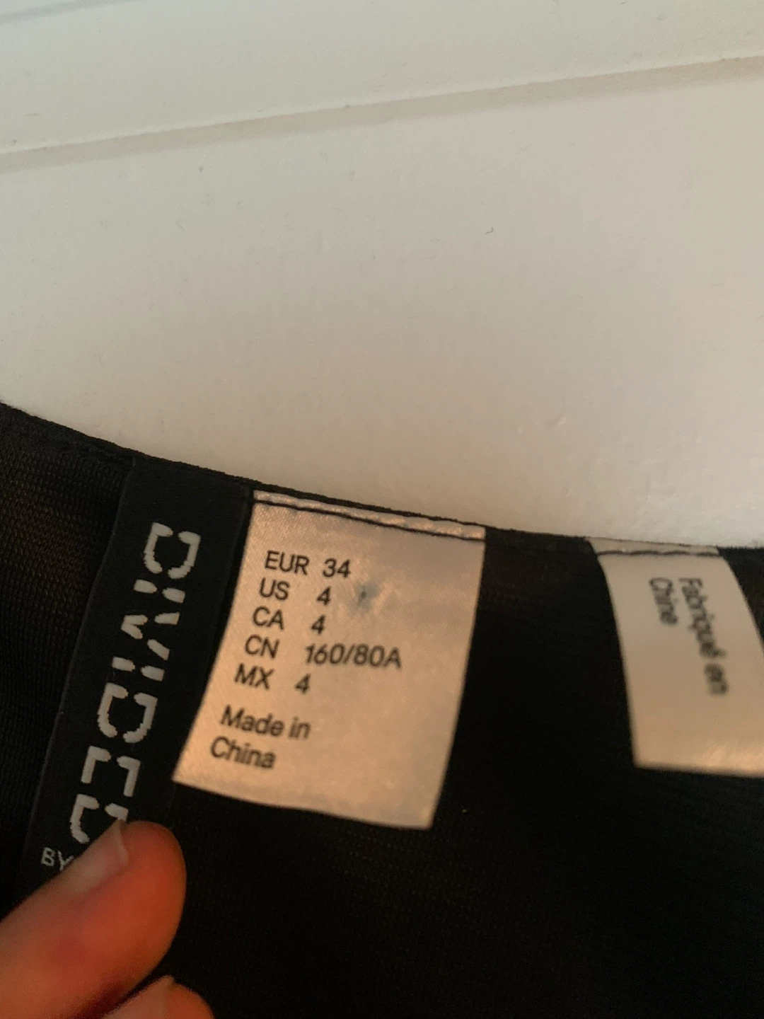 Divided by H&M Black Sleeveless High-Low Dress