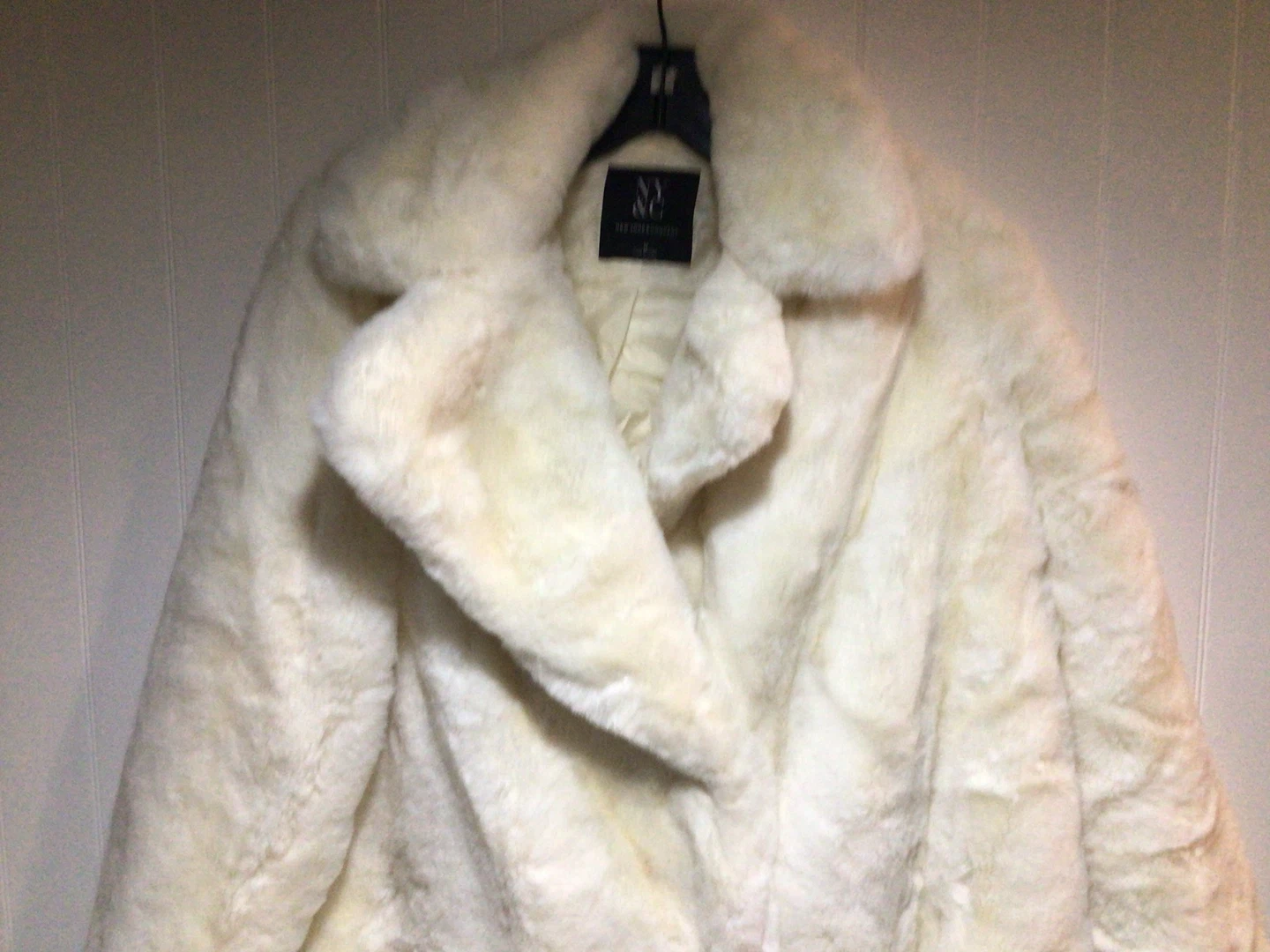 White Faux Fur Long Coat - photo 2