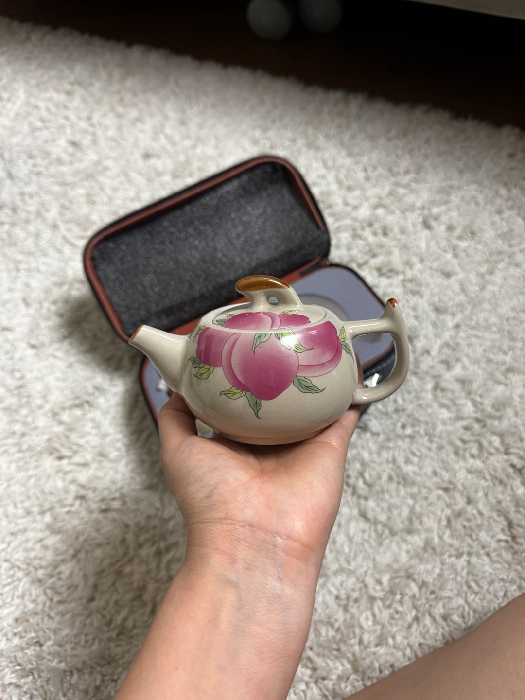 Portable Peach Design Tea Set - photo 3