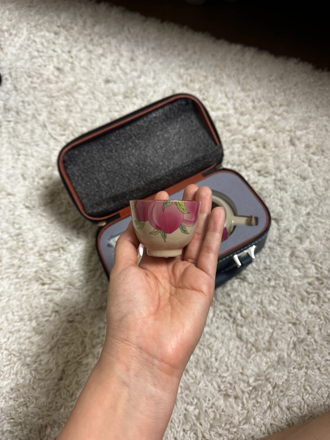 Portable Peach Design Tea Set - photo 4