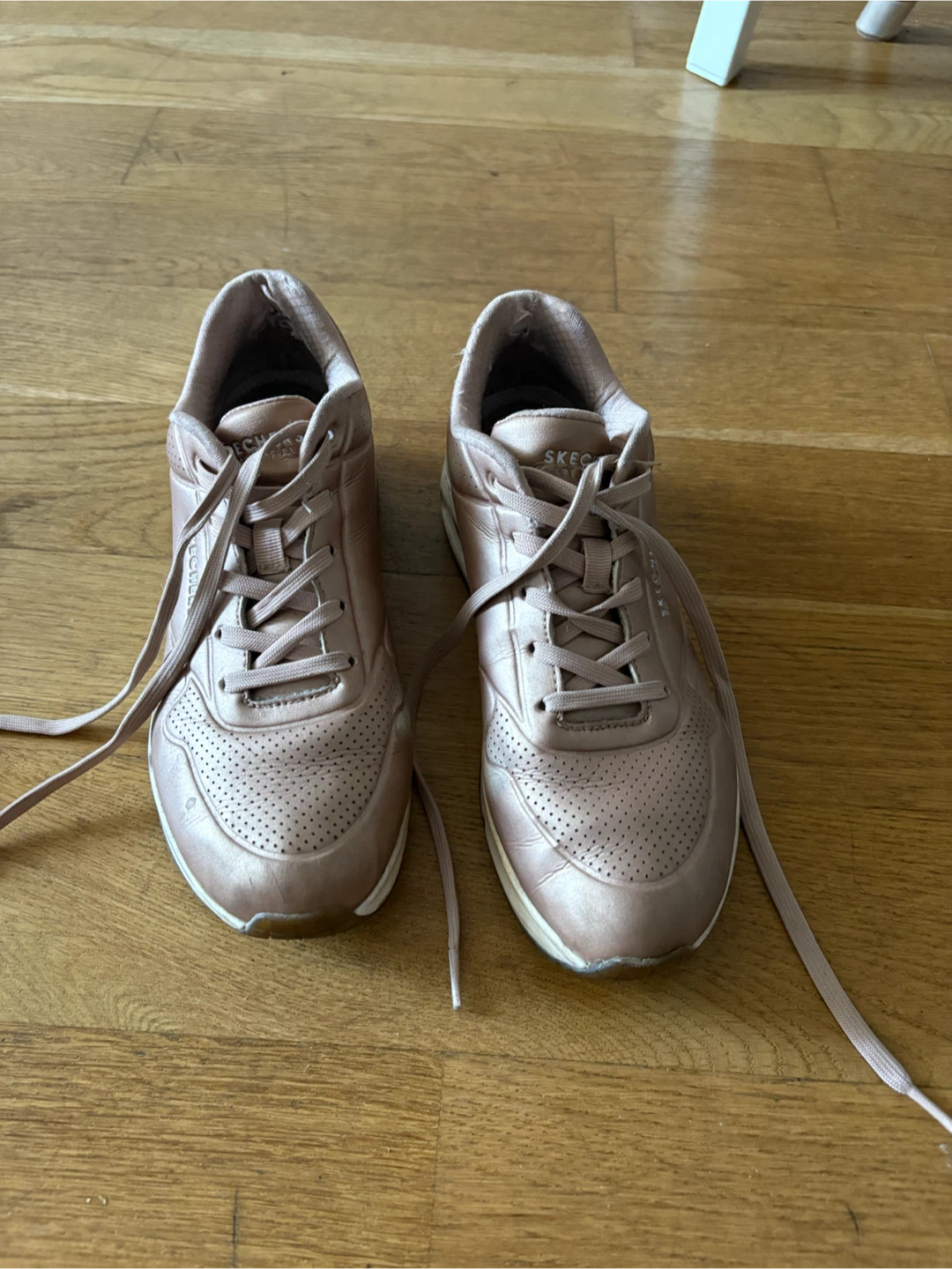 Women's Rose Gold Skechers Sneakers