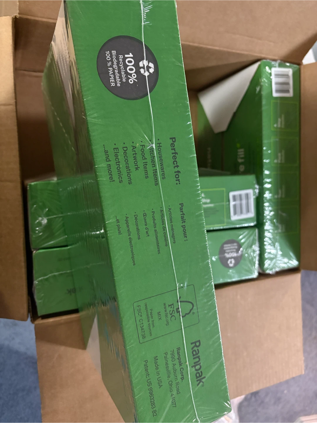 4 packs Ranpak Nature Fill Void Fill Paper 550+ Sheets - photo 2