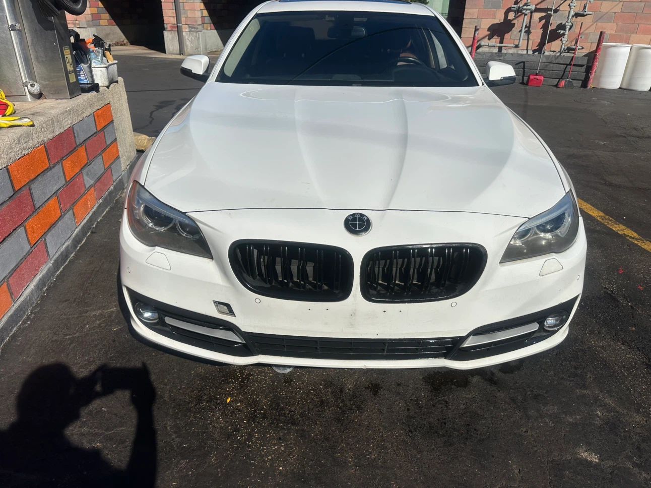 White BMW 5 Series Sedan