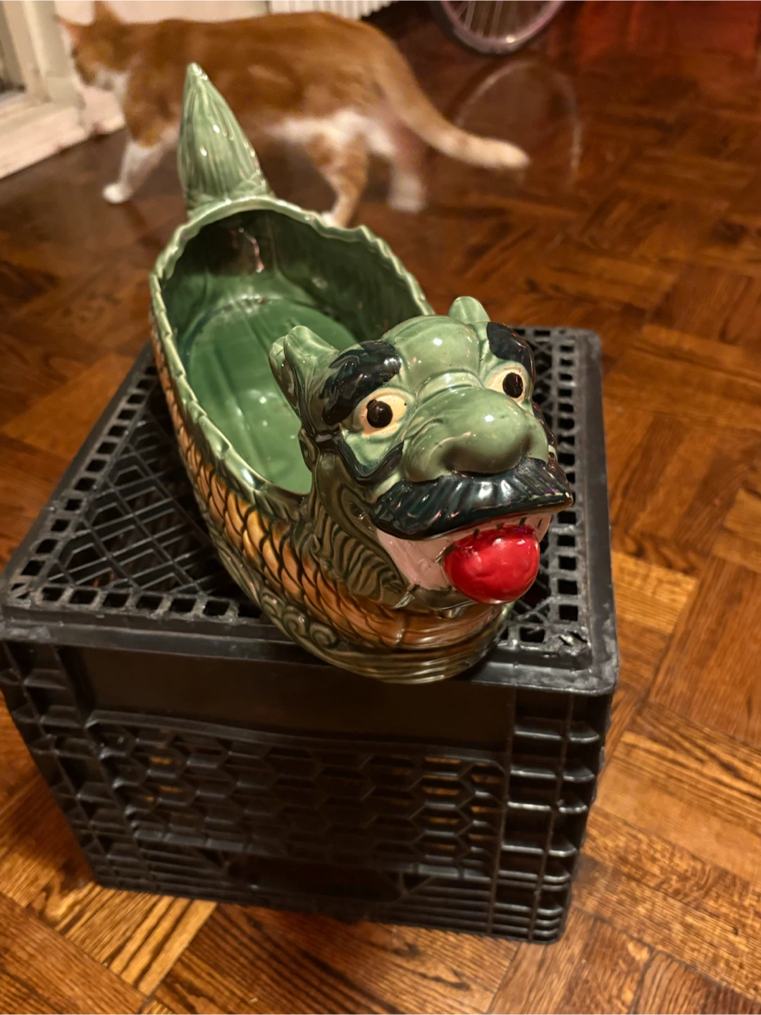Ceramic Dragon Boat Serving Dish - photo 2