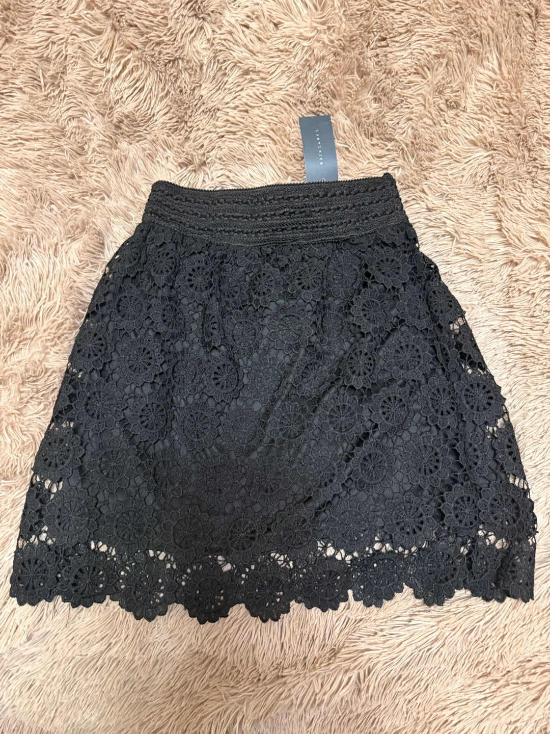 Suzy Shier Black Lace Skirt