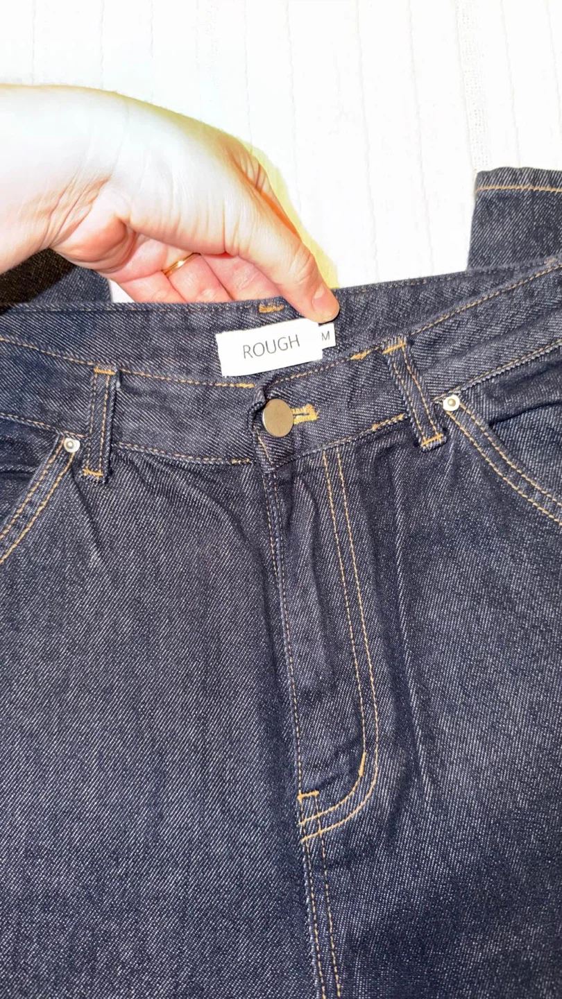 Rough Dark Wash Jeans