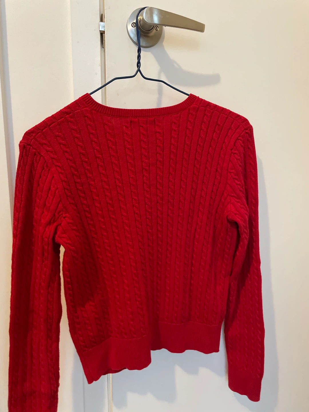 Polo Ralph Lauren Red Cable-Knit Cardigan Size L - photo 2