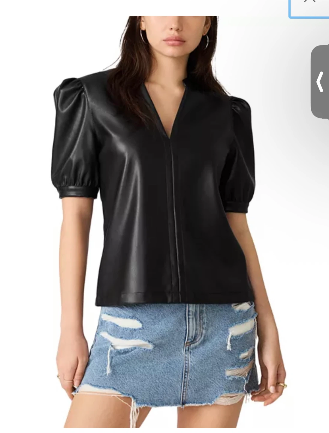 Steve Madden Cecila Faux Leather Top - photo 2