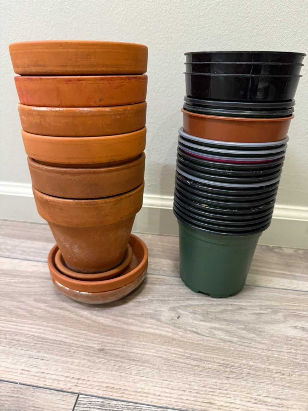 Assorted Garden Plant Pots