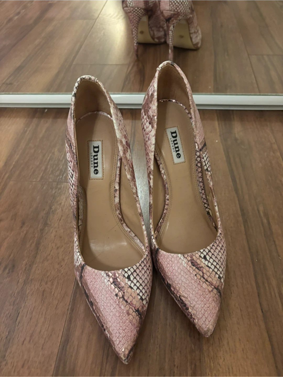 Dune London Banksy Snake Print Court Shoes - photo 2