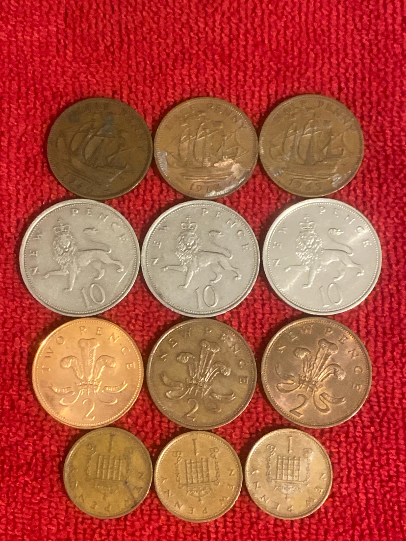 Collection of Vintage British Coins