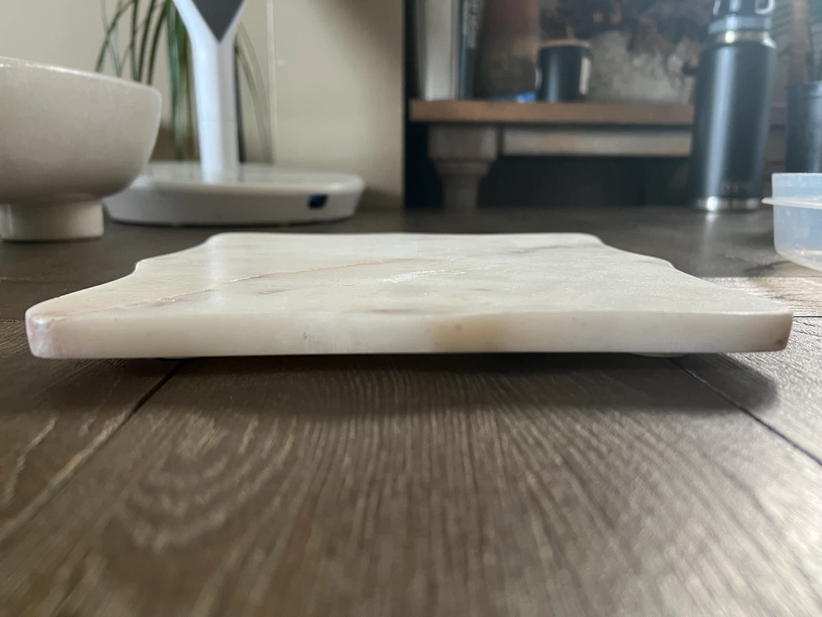 White Marble Decorative Tray - photo 2