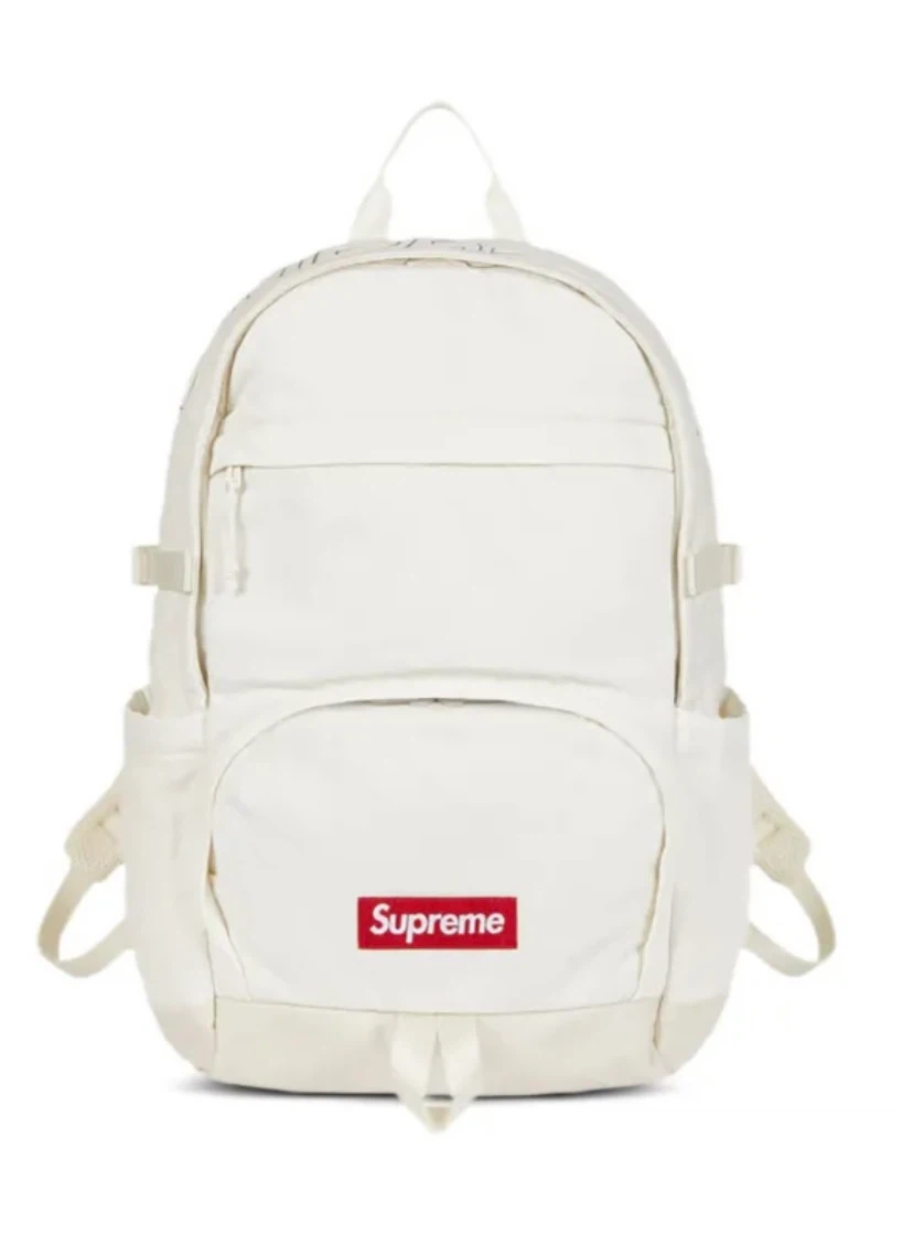 Supreme Denim Backpack White
