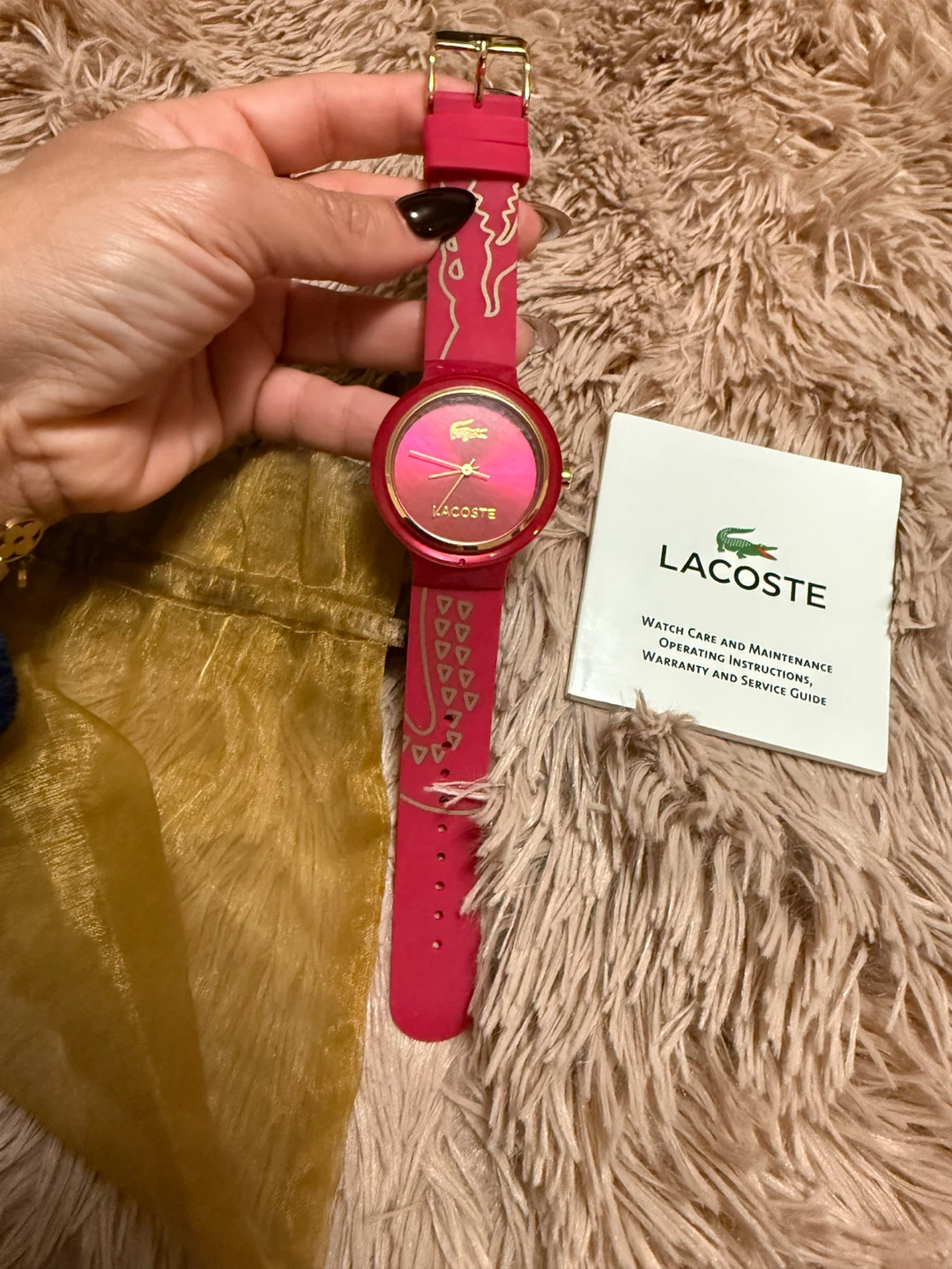 Lacoste Pink Silicone Watch