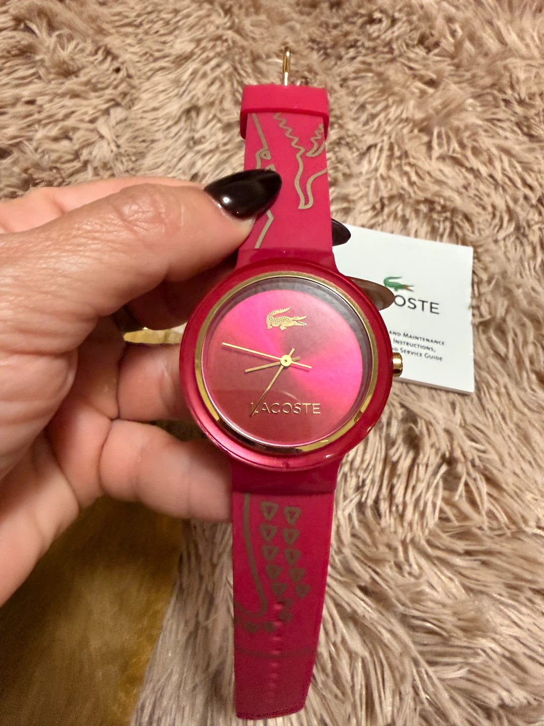 Lacoste Pink Silicone Watch - photo 2