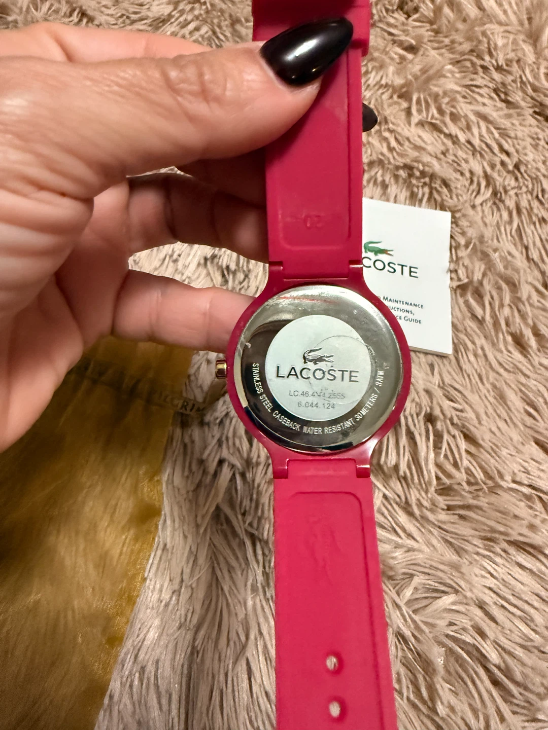 Lacoste Pink Silicone Watch - photo 3