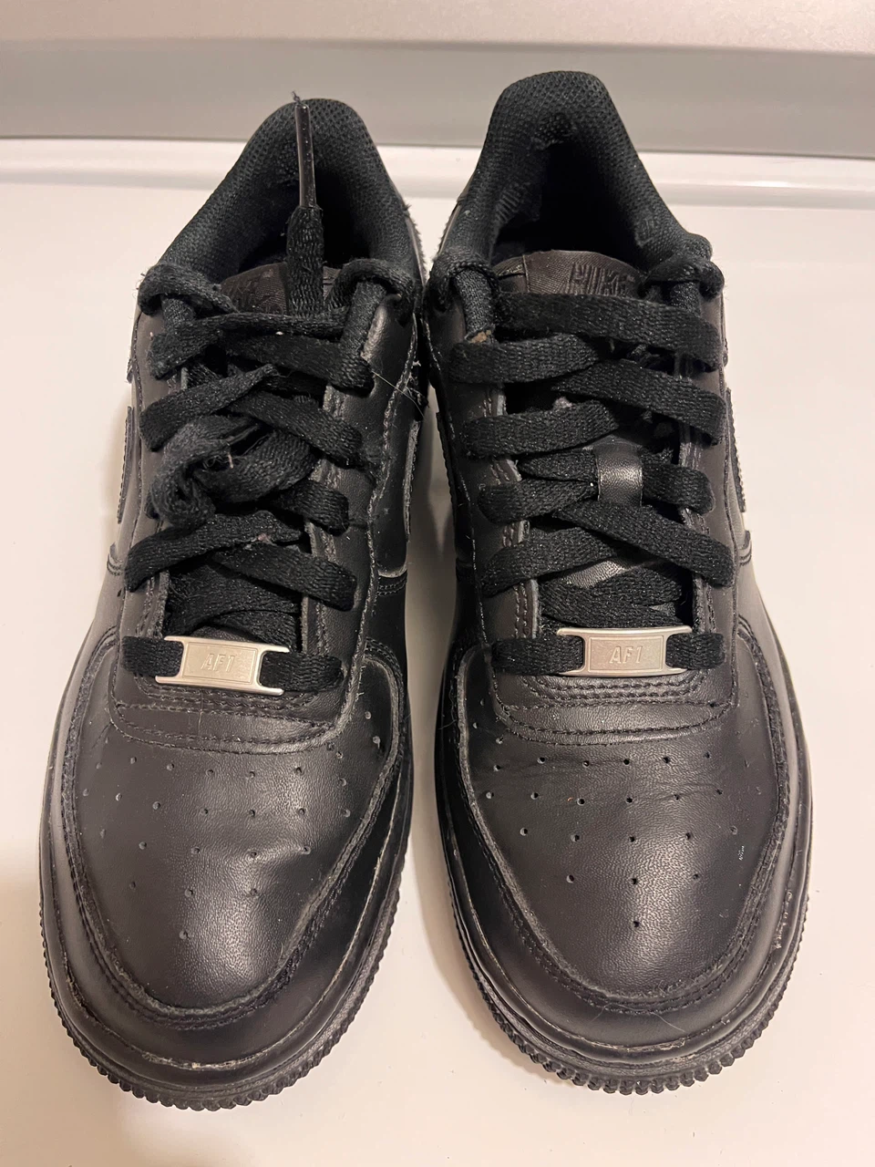 Nike Air Force 1 Black Sneakers Size 5.5Y