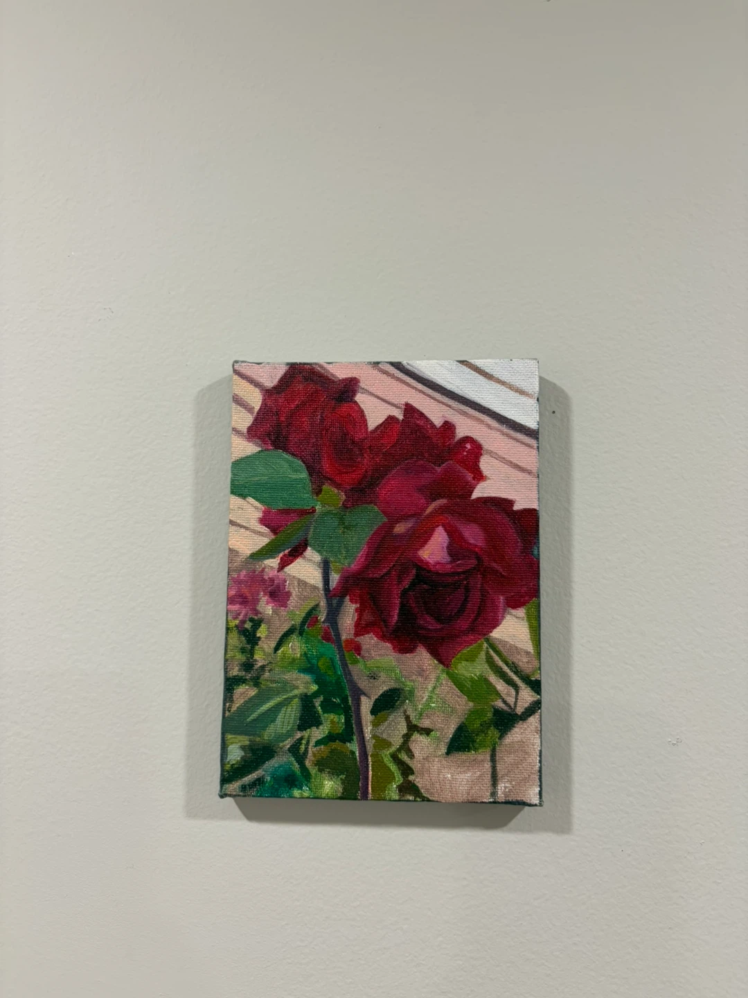 Original Oil painting Red Roses