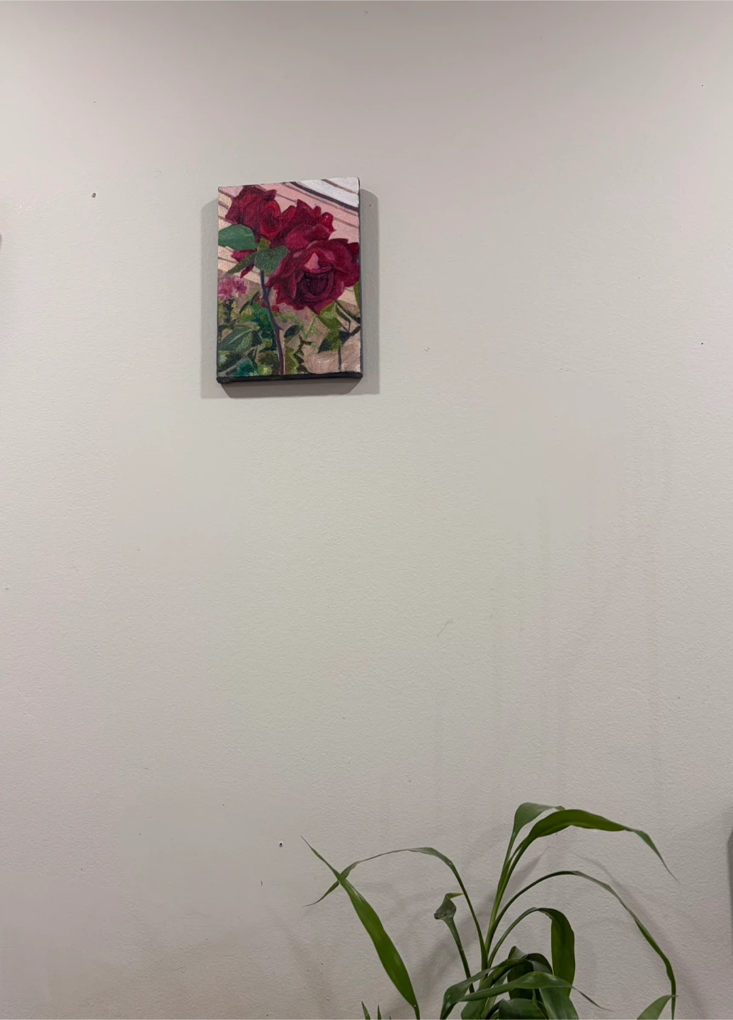 Original Oil painting Red Roses - photo 2