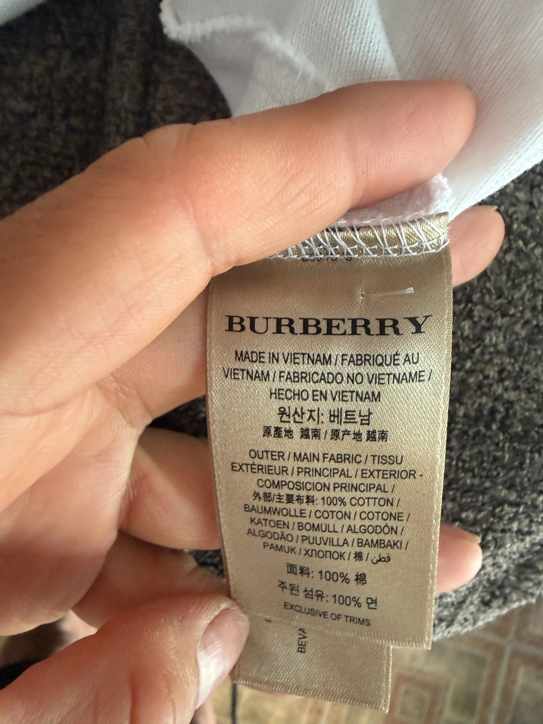 Burberry White Polo Shirt - photo 3