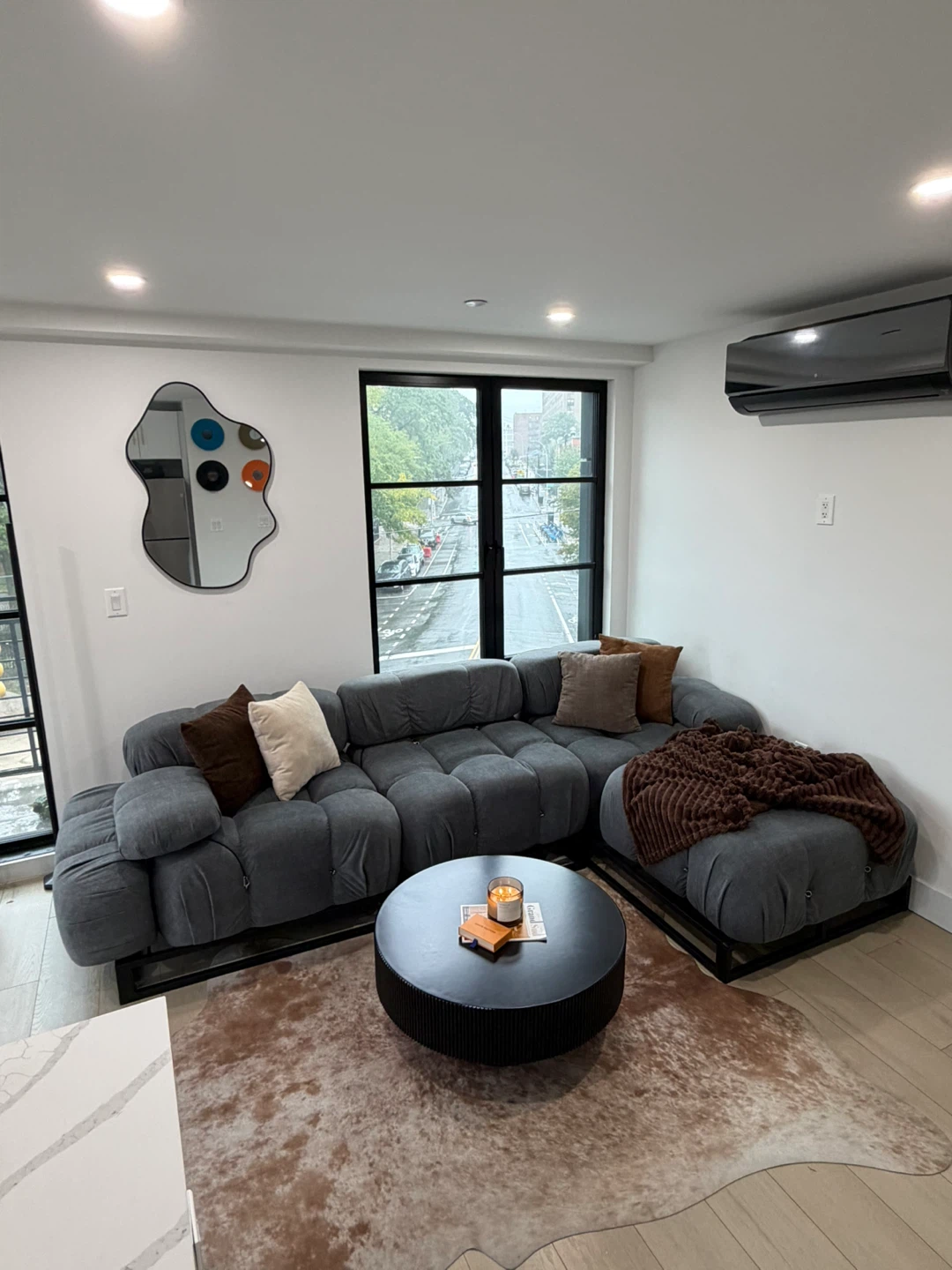 Modern Gray Sectional Sofa - photo 2