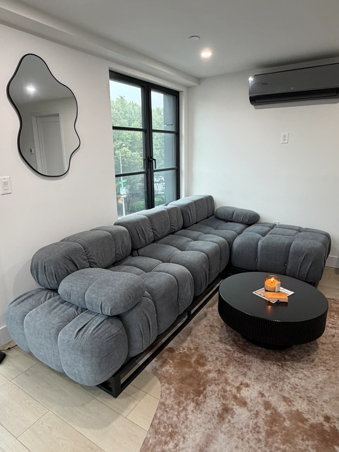 Modern Gray Sectional Sofa - photo 4