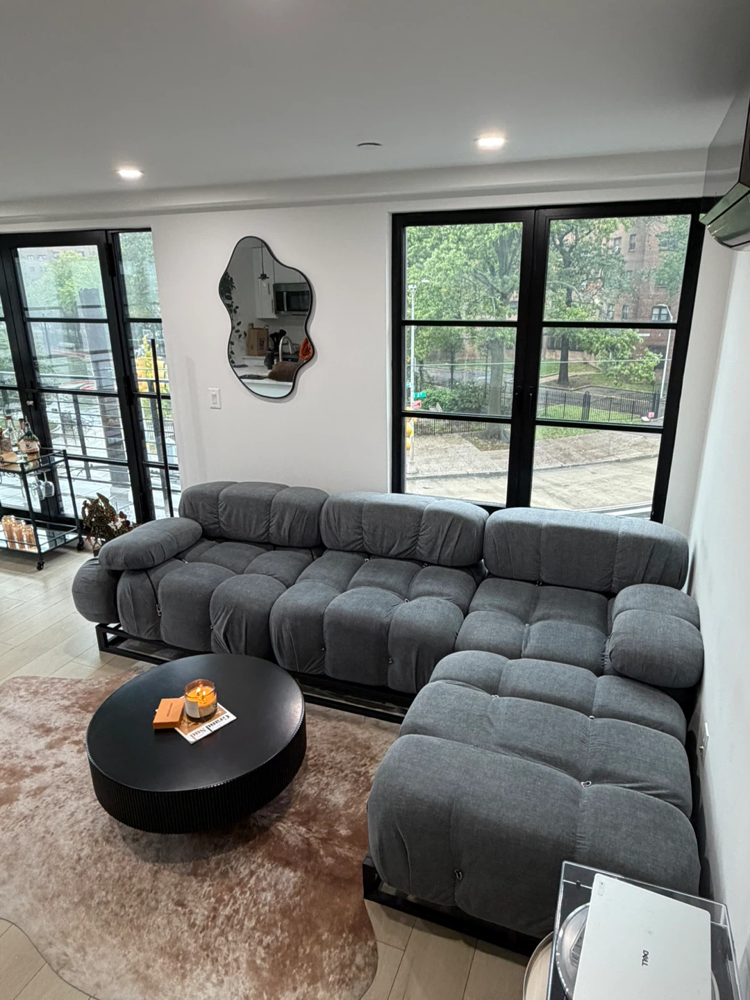 Modern Gray Sectional Sofa - photo 5