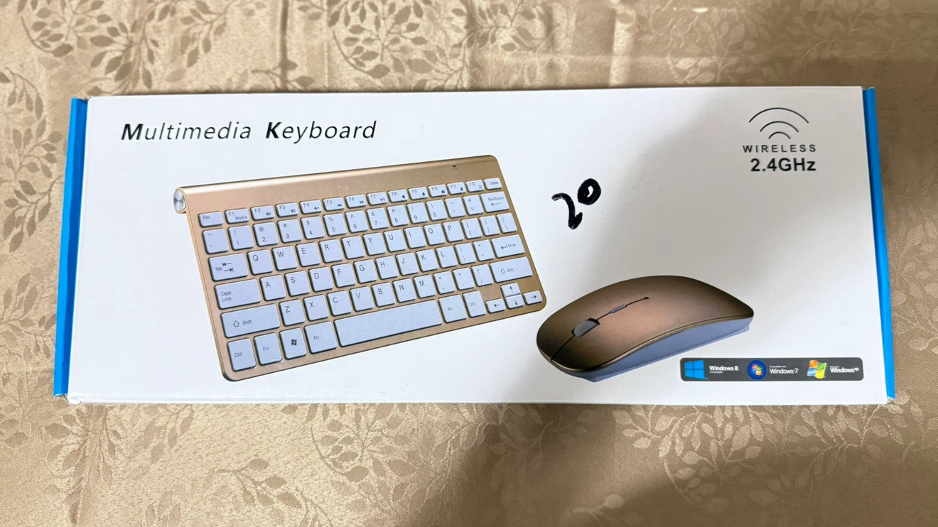 Wireless Keyboard and Mouse Ultra Slim Combo