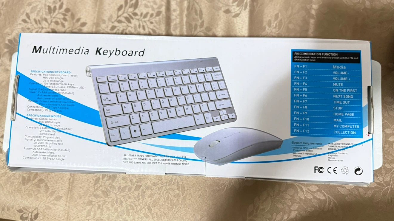 Wireless Keyboard and Mouse Ultra Slim Combo - photo 2