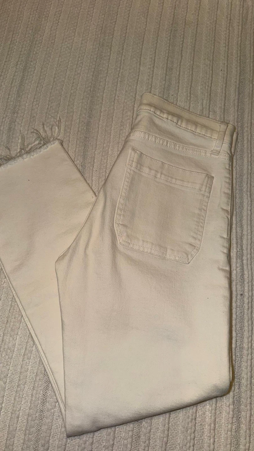Gap Cheeky Straight Denim Jeans White - photo 3