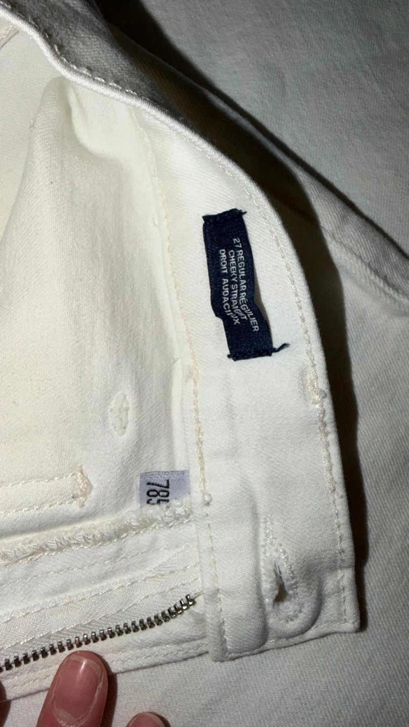 Gap Cheeky Straight Denim Jeans White