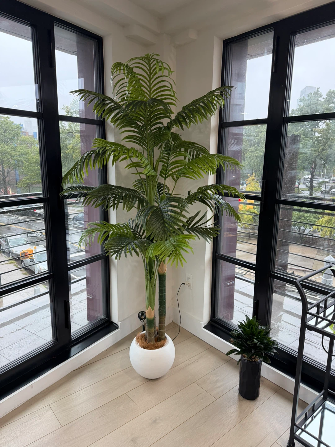 Artificial Palm Tree with White Pot - photo 2